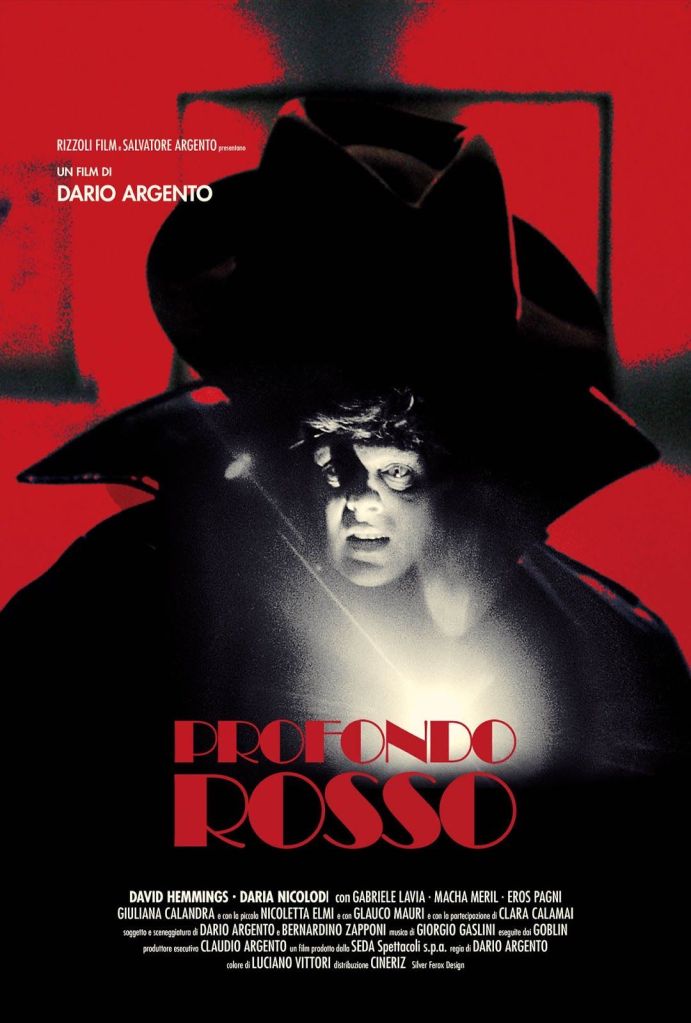 Deep Red: Dario Argento. Possibly the best Giallo horror movie ever, this Argento film is about a musician who witnesses the murder of a psychic.