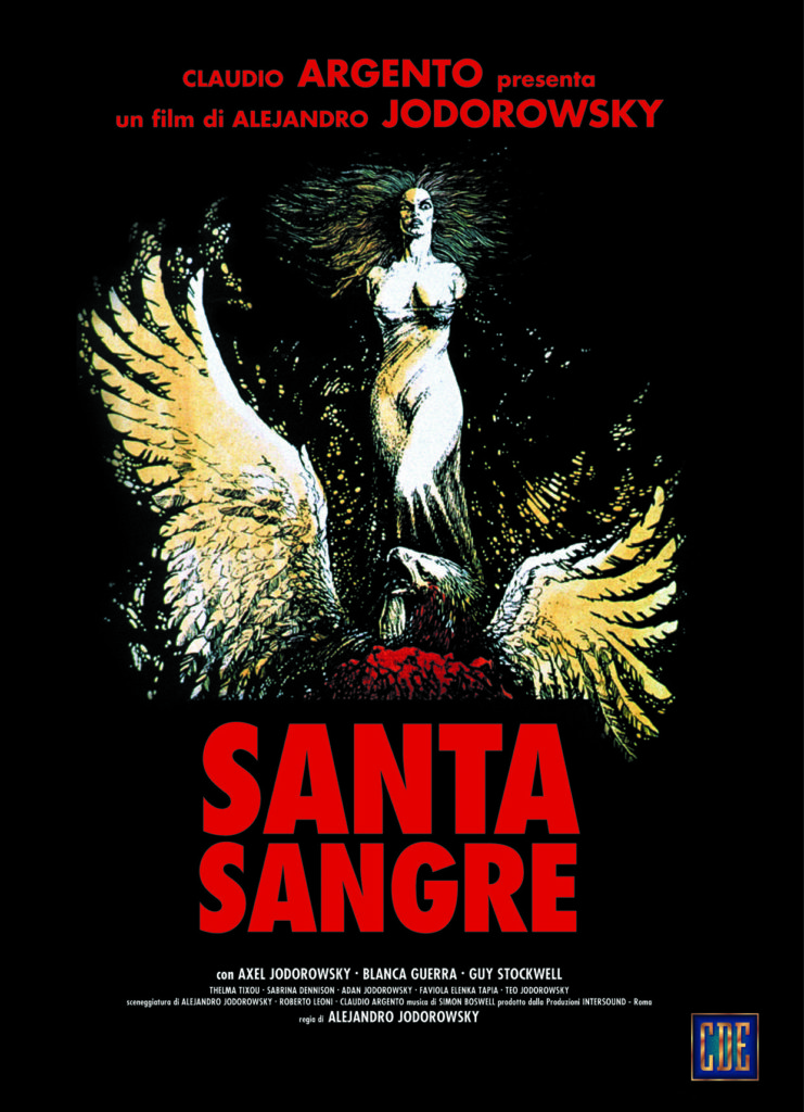 Santa Sangre: Alejandro Jodorowsky. A visually impressive and surreal horror mystery movie about a young man dealing with family demons.