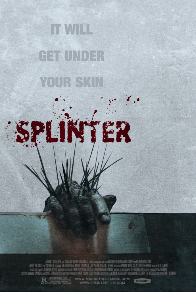 Splinter: Toby Wilkins. A horror movie about monsters made of splinters threatening people holed up in a gas station.