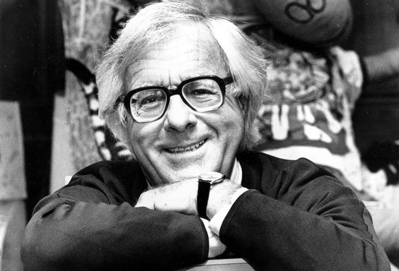 Photo of Ray Bradbury, a famous mid-twentieth century author of horror, mystery, and science fiction stories.
