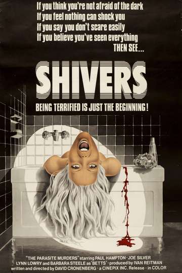 Shivers: David Cronenberg. Parasites turn members of an apartment complex into zombie-like creatures in this horror film.